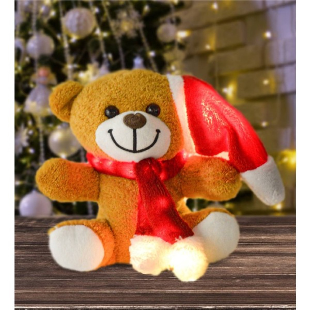 Sevimli Ledli Noel Ayıcık Peluş Oyuncaklar Fiyatı