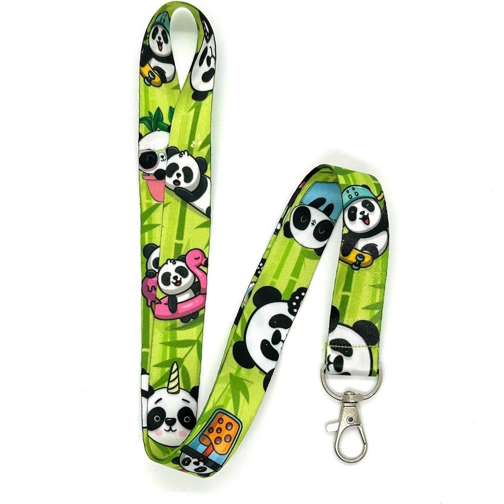 Sevimli Panda Temalı Boyun İpi Kart Askısı Diğer Fiyatı