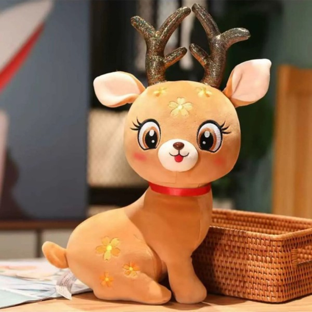 Sevimli Peluş Geyik Uyku Arkadaşı 40 cm - Kahverengi Bebek Oyuncakları Fiyatı