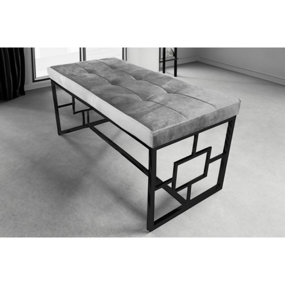 Sevinç Mobilya Puf Bench - 90x45 - Gri Puf Fiyatı