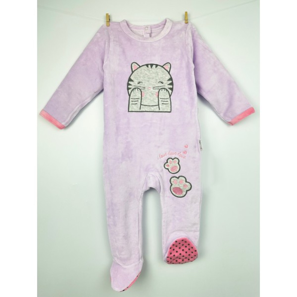 Sevnur Baby Kız Bebek Kışlık Kadife Kedi Patili Uyku Tulumu Bebek Tulumu Fiyatı