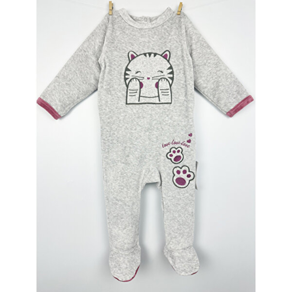 Sevnur Baby Kız Bebek Kışlık Kadife Kedi Patili Uyku Tulumu Bebek Tulumu Fiyatı