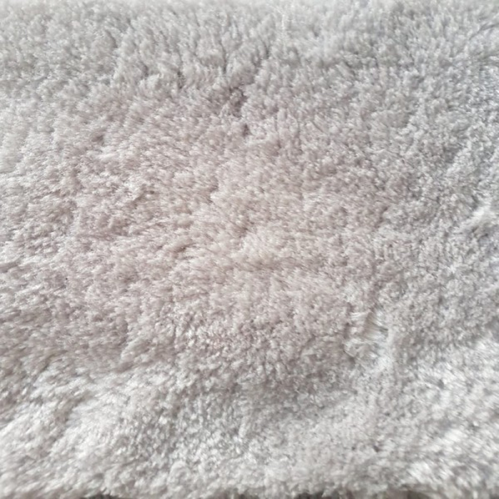 Sevser Halı Peluş Pofuduk Kesme Kaydırmaz Taban Açık Gri Halı Yolluk - 150 x 250 cm Salon Halısı Fiyatı