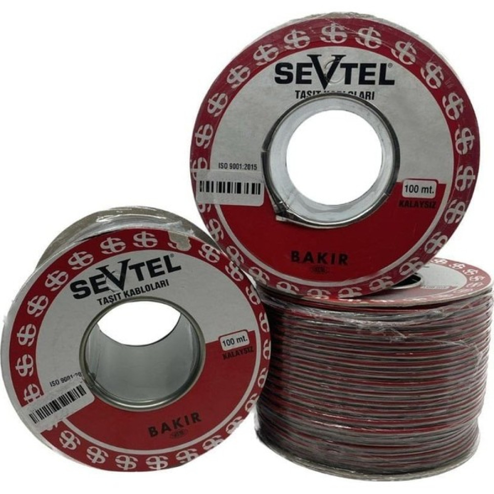 Sevtel Yassı Kordon Kablo 2*2.50 Mm2 Siyah 1 mt - 5007 Oto Boyaları Fiyatı