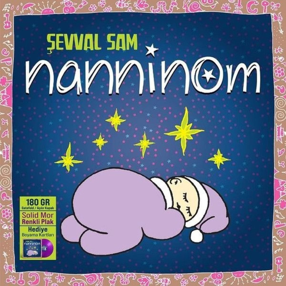 Şevval Sam Nanninom Plak (Solid Mor Renk Plak) Hediye Boyama Kartları Pikap & Aksesuarları Fiyatı