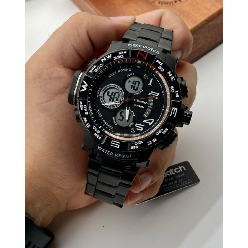 Sewor Dijital Analog Sport Metal Kordonlu Erkek Asker Kol Saaticw.silver5 Kol Saatleri Fiyatı