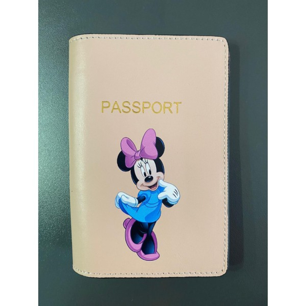 Seyahat Aksesuar Minnie Mouse Tasarımlı Deri Pasaport Kılıfı Bayan Cüzdan Fiyatı