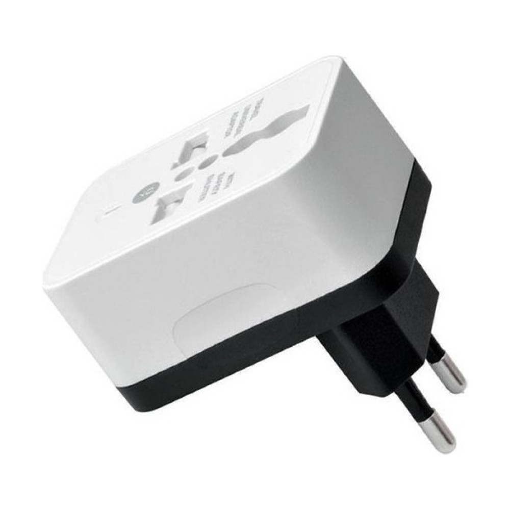 Seyehat Tipi Çift USB Portlu Çevirici Priz Türk-Amerikan ve Ingiliz Fişi Dönüştürücü Adaptör - Renkli Bilgisayar Çevirici ve Adaptörü Fiyatı