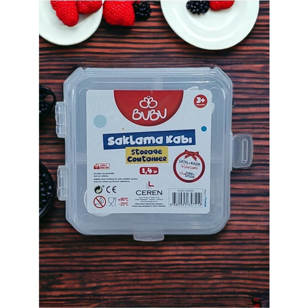 Seyfi Kırtasiye Saklama Kabı Seti Çatal + Kaşık Plastik Beslenme Kabı - Şeffaf Saklama Kapları Fiyatı