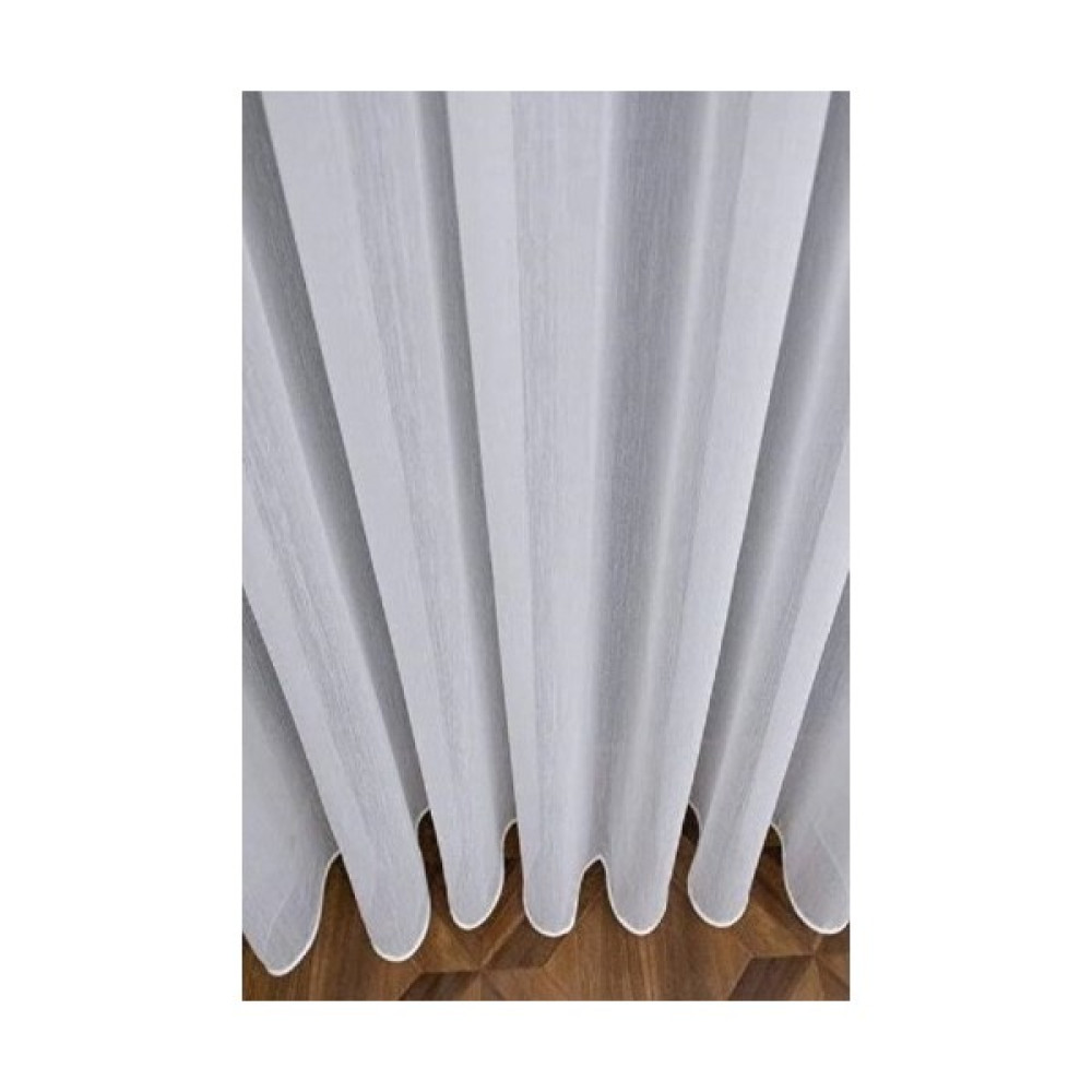 Seyfioğulları Tekstil Bambu Şantuk Seyrek Pileli Tül Perde - 320 x 240 cm - Kırık Beyaz Tül Perde Fiyatı