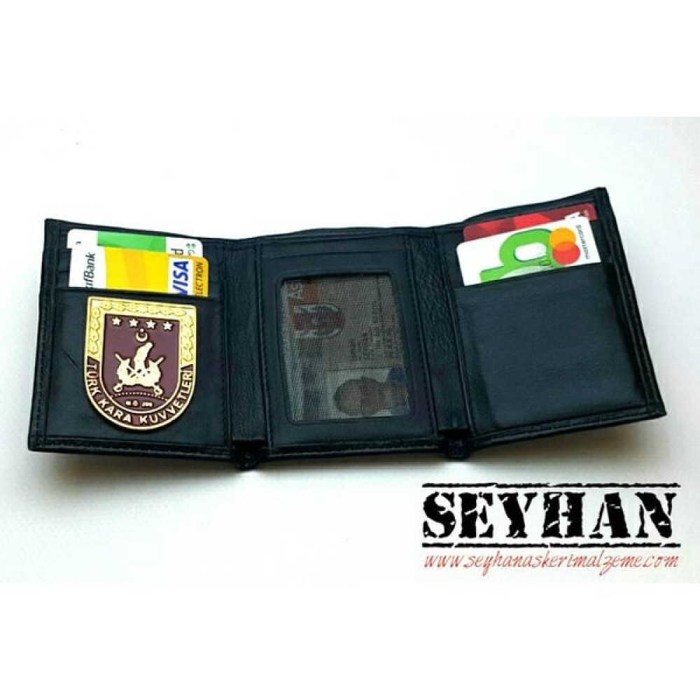 Seyhan Kara Kuvvetleri Armalı Deri Cüzdan - Tek Boy - 600 - Siyah Oto Boyaları Fiyatı