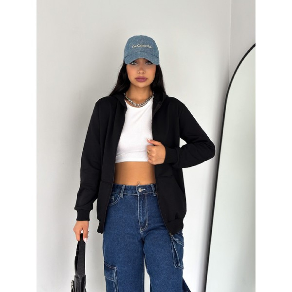 Şeym Unisex Fermuarlı Hırka Cepli Regular Fit 2 Iplik Şardonlu Kapüşonlu Sweatshirt Kadın Hırka Fiyatı