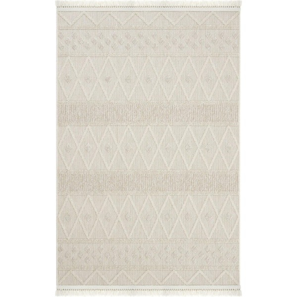 Seyran Halı Loopy 620 Krem Bej Kolay Temizlenen Dekoratif Sisal Jüt Halı - Krem - Bej - 80 x150 cm Salon Halısı Fiyatı