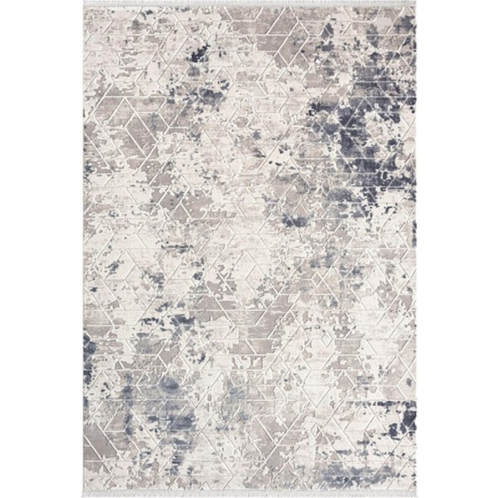 Seyran Halı Maçka 4001 Mavi Modern Desen Makine Halısı - 80 x 150 cm Salon Halısı Fiyatı