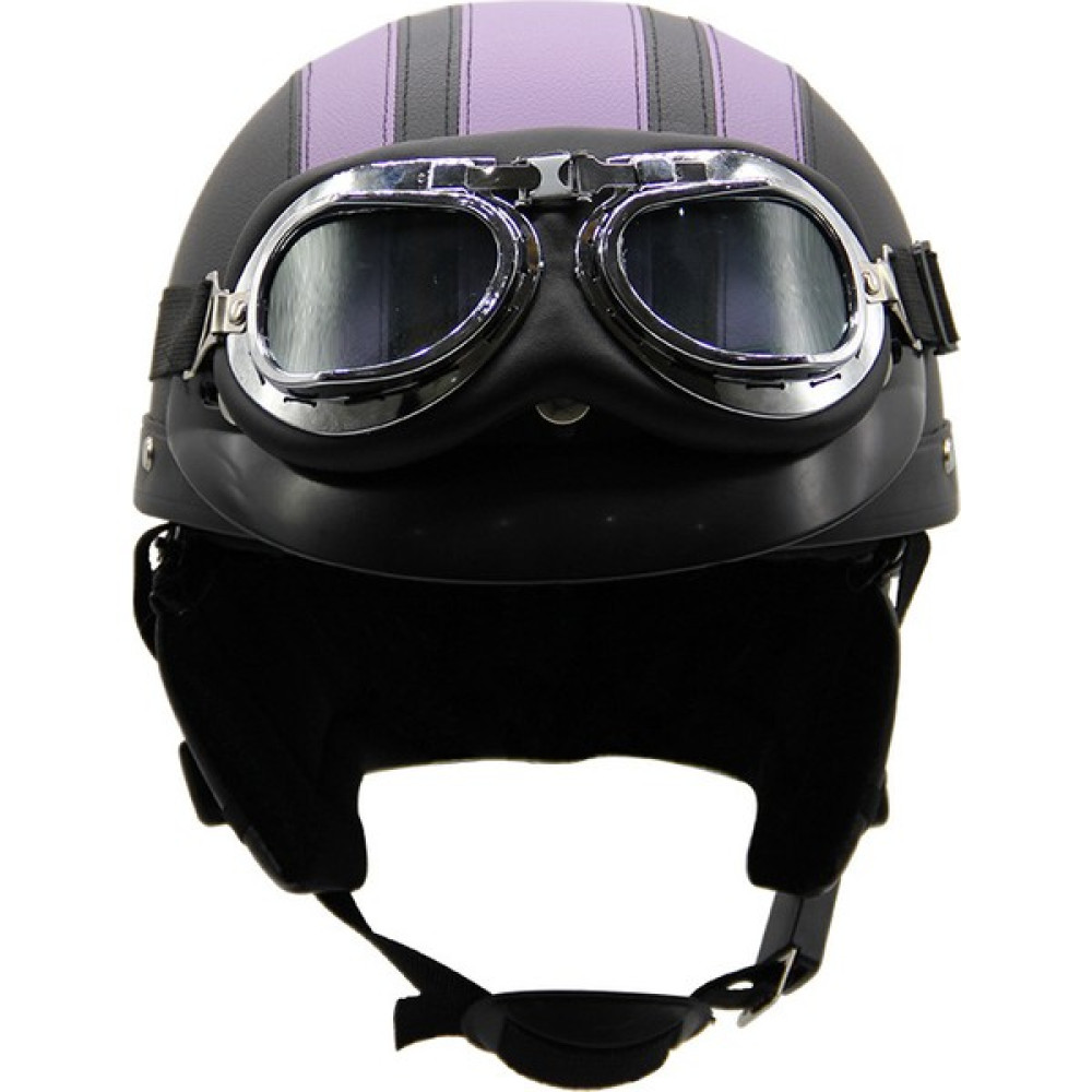 Şeytan Gözü Yarım Kask 55-62CM (Yurt Dışından) - Mor - Siyah - 55 - 62 Motorsiklet Kaskları Fiyatı