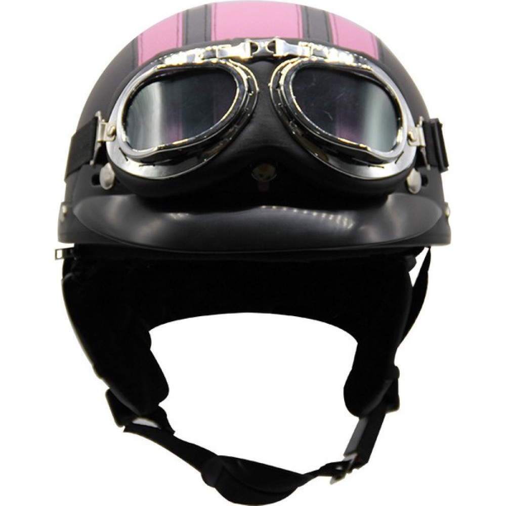 Şeytan Gözü Yarım Kask 55-62CM (Yurt Dışından) - Siyah - Pembe - 55 - 62 Motorsiklet Kaskları Fiyatı