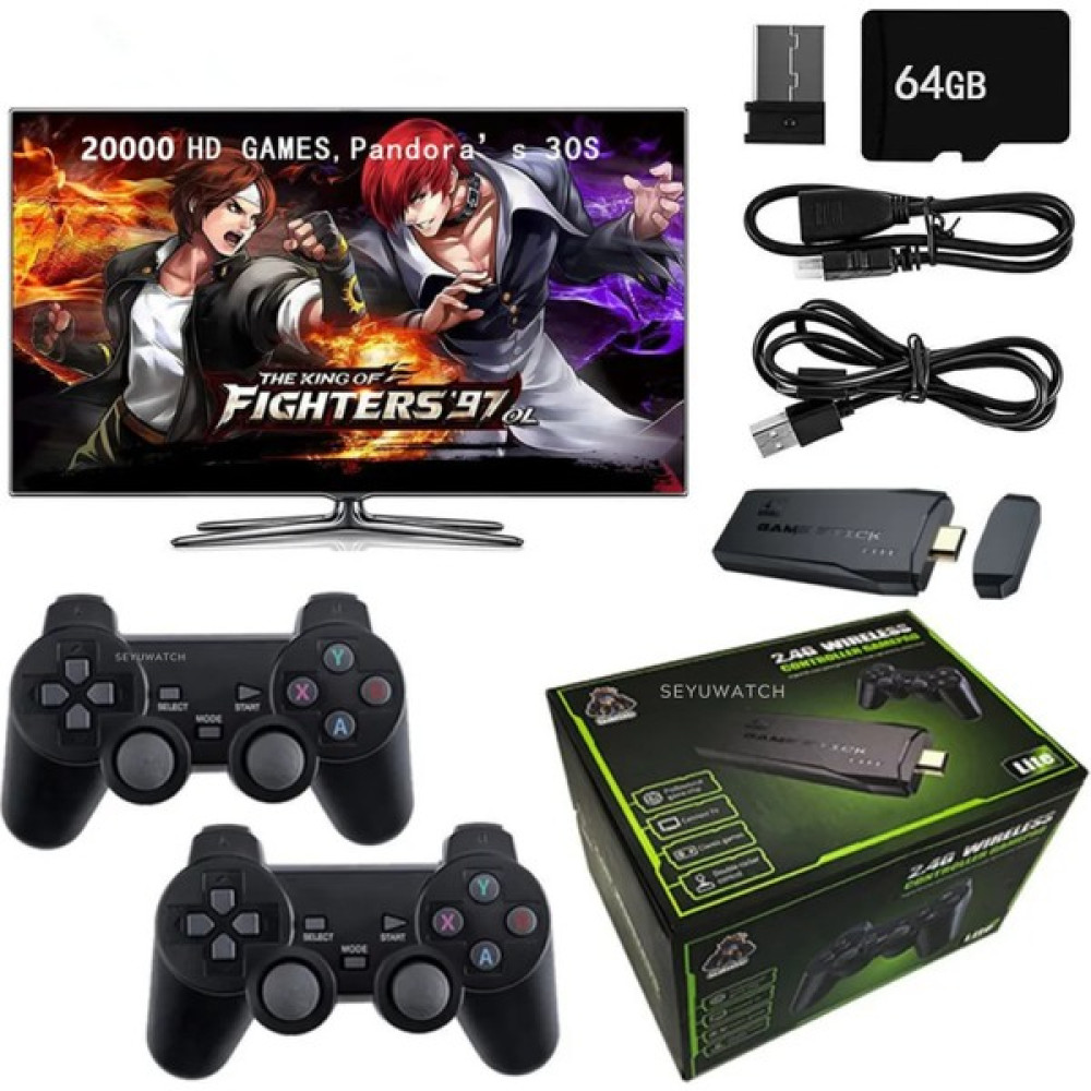 Seyutech Nostalji Kablosuz Çift Kol Oyun Konsolu Uyumlu 4k-Hdmı 20000 Oyunlu 2.4g Retro Gaming Stick Atari Oyun Konsolları Fiyatı