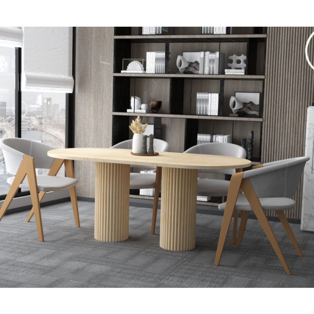 Seyvey Dizayn Özel Tasarım Oval Yemek Masası 180*90 Salon Masa - Meşe Yemek & Mutfak Masası Fiyatı