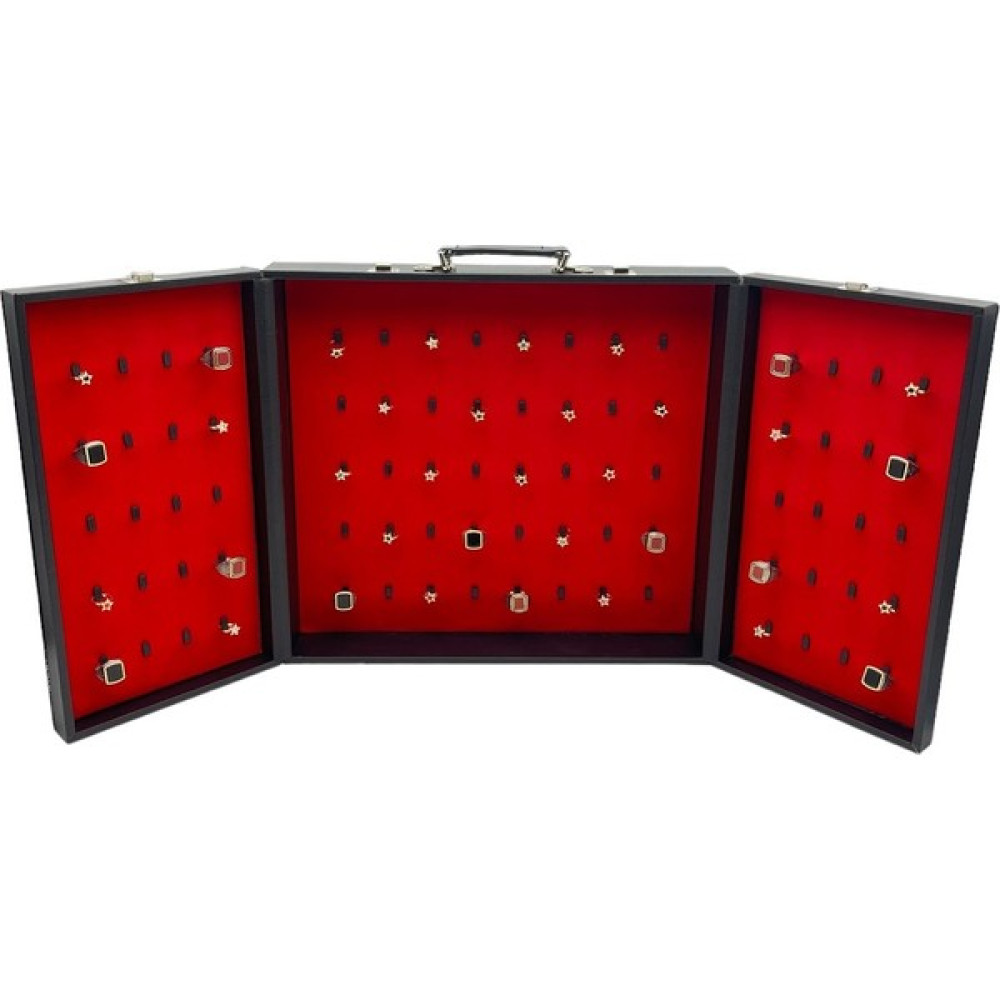 Sezgin Kutu ve Aksesuar Yüzük Çantası 80 Li Yüzük Bond - 35 x 38 Cm - Siyah Eşya Saklama Kutusu Fiyatı