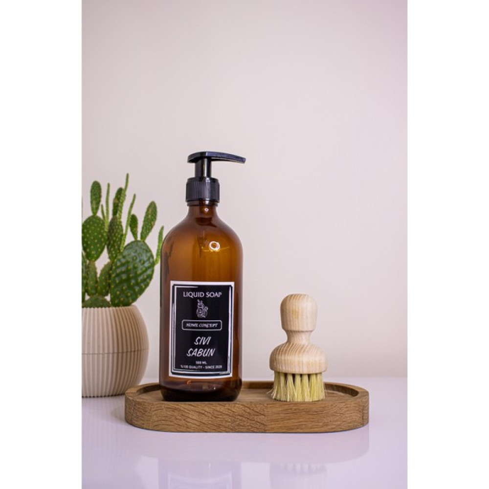 Sezy 500 ml Sıvı Sabunluk Amber Cam Şişe Sabunluk Sabunluk Fiyatı