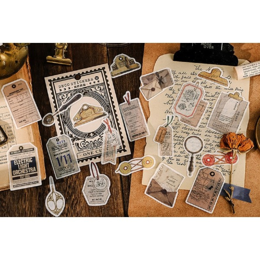 Sf Scrapbook 20 Adet Scrapbook Vintage Sticker Set, Scrapbooking Sticker Fiyatı