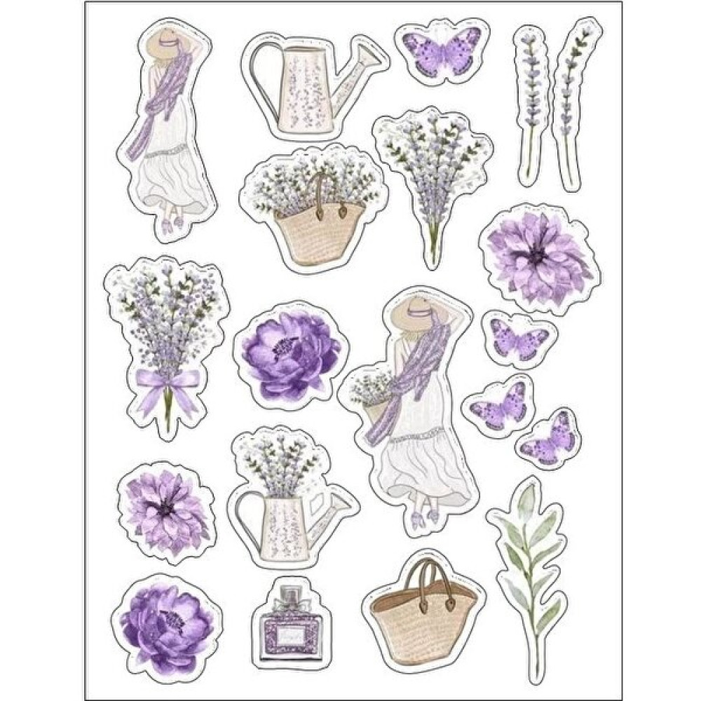 Sf Scrapbook Vintage Stciker Lavanta Temalı Sticker Set Planlayıcı Ajanda Bullet Journal Scrapbook/scrapbooking Sticker Fiyatı
