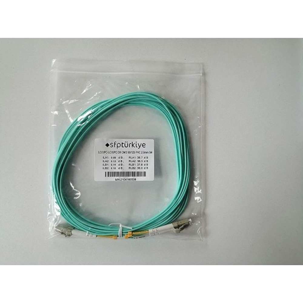 SFPTÜRKİYE I Mm Om3 Lc-Lc Dx Patch Kablo (5 Metre) - 5 m Oto Boyaları Fiyatı