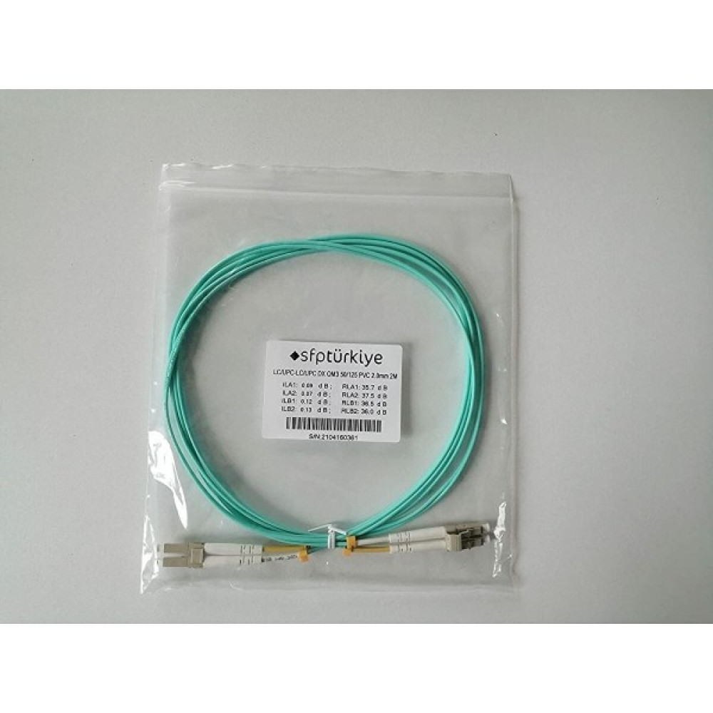 SFPTÜRKİYE | Mm Om3 Lc-Lc Dx Patch Kablo (5'li Paket) - 2 m Oto Boyaları Fiyatı