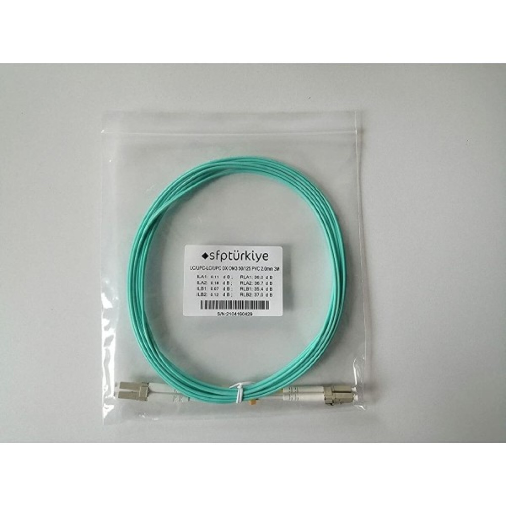 SFPTÜRKİYE | Mm Om3 Lc-Lc Dx Patch Kablo (5'li Paket) - 3 m Oto Boyaları Fiyatı
