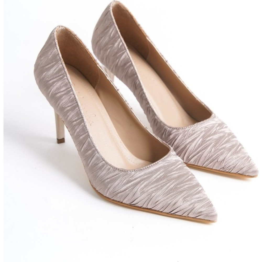 SFY Shoes Dianis Ince Topuklu Saten Stiletto Topuklu Ayakkabı Fiyatı
