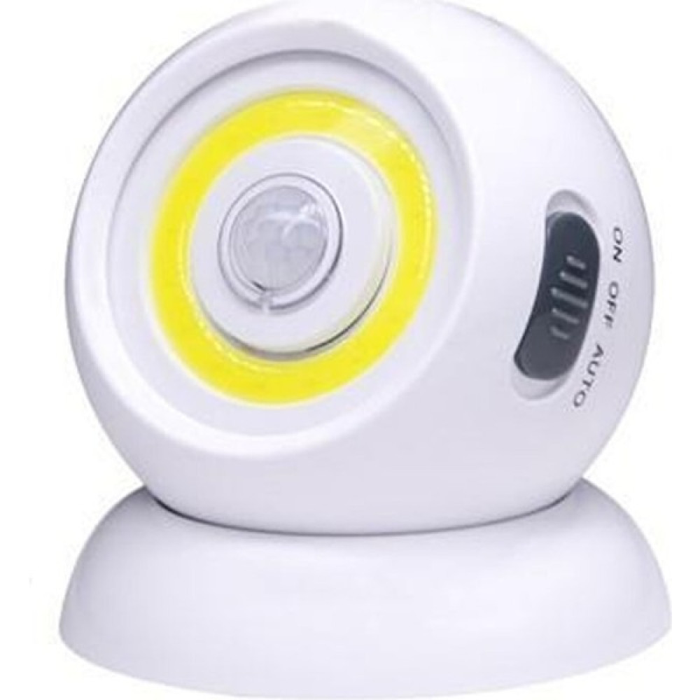 SGE Mi̇hgty Hareket Sensörlü 3W Cob LED 360 Derece Dönen LED Işik Aydinlatma Masa Lambasi - 10 m - Beyaz Led Aydınlatmalar Fiyatı