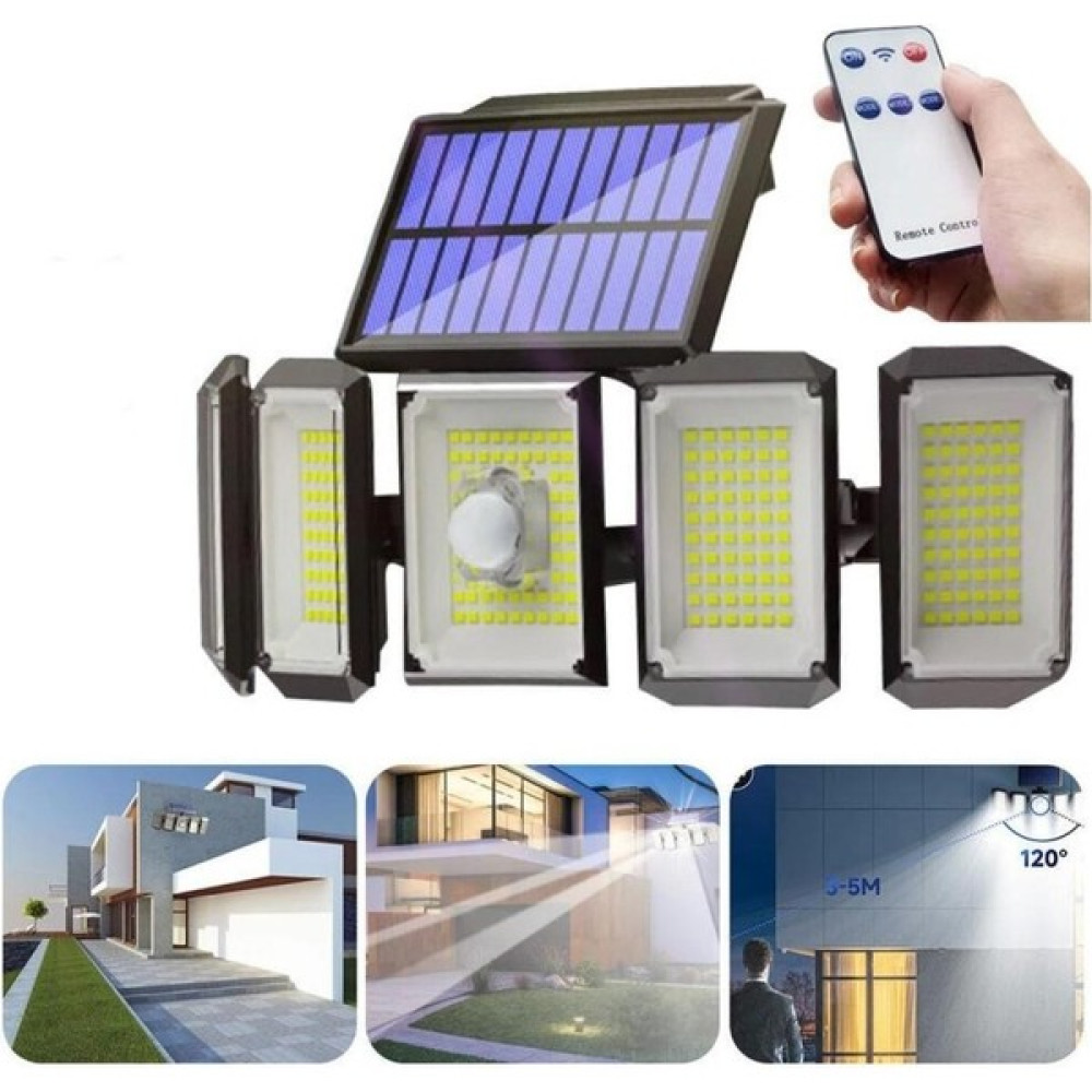 Sge Teknoloji 300 LED Güneş Enerjili Hareket Sensörlü Kumandalı Bahçe Garaj Ev Aydınlatma Lambası Işık Dış Mekan & Bahçe Oyuncakları Fiyatı