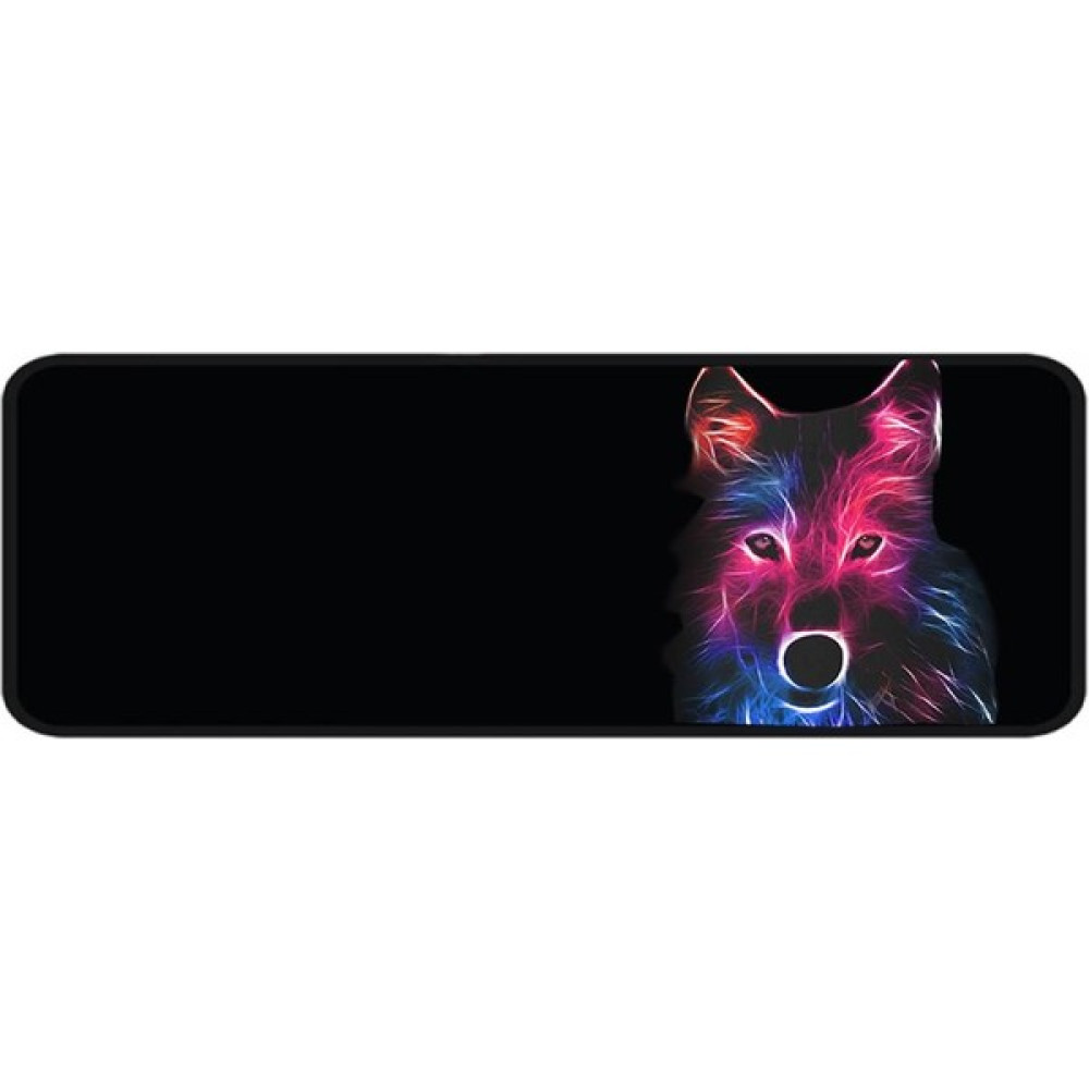 SGE TEKNOLOJİ Kurt Neon Desenli 70X30 cm Kaydırmazlı Oyuncu Mouse Pad - Siyah Mouse Pad Fiyatı