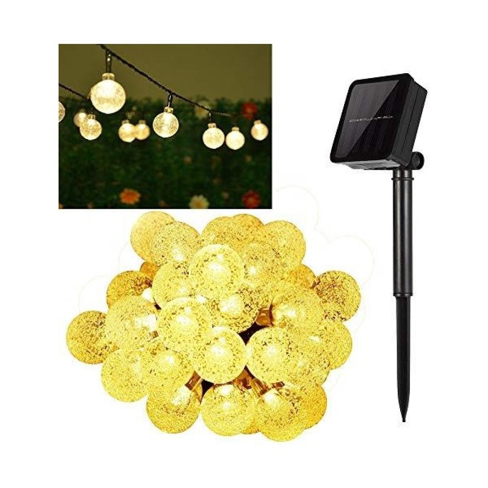 Sge Teknoloji Teknoloji Güneş Enerjili 6 Metre 30 LED Sarı Bahçe Teras Parti Balkon Süsü Aydınlatma Lambası Dış Mekan & Bahçe Oyuncakları Fiyatı