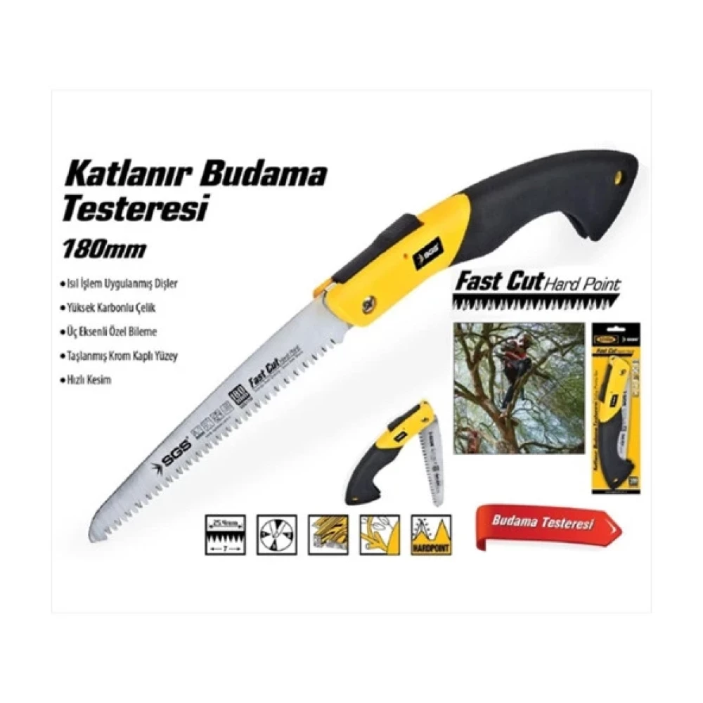 Sgs 1755 Katlanır Budama Testeresi 180Mm Lokma Takımı Fiyatı