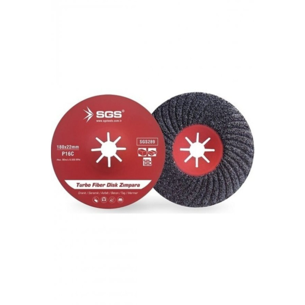 Sgs Ozturk   Sgs Turbo Fiber Disk Zimpara 180Mm Sgs289 (1 Adet) Elektrikli El Aletleri Fiyatı