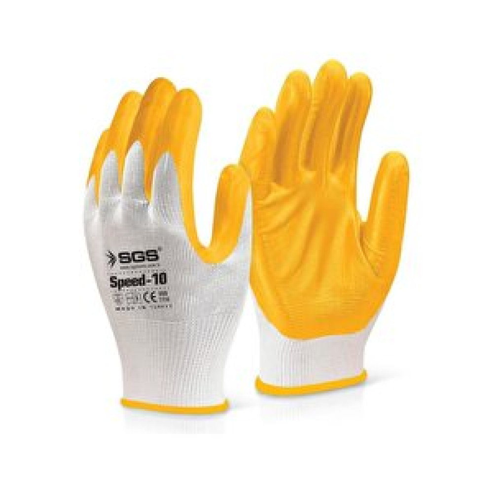 SGS Sgs Eldiven Sgs7710 Protect Speed-10 Nitril Örme İş Eldiveni Fiyatı