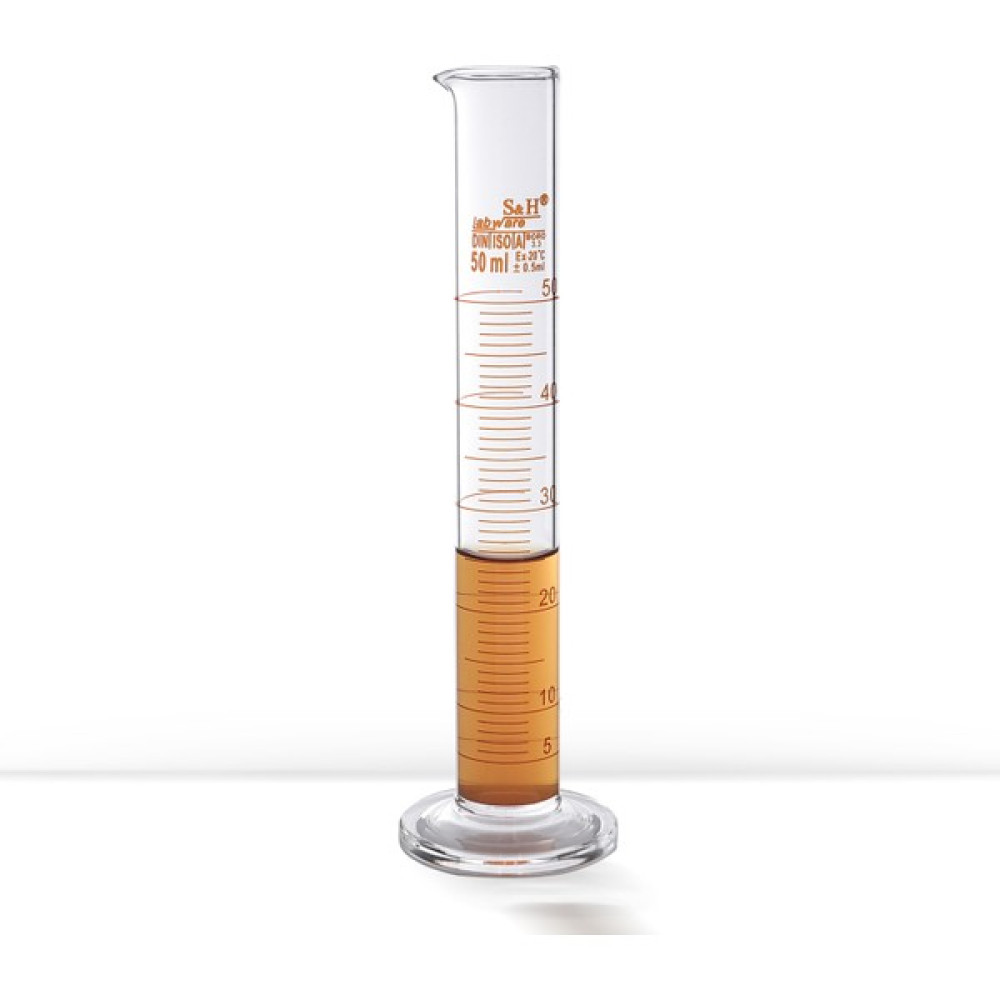 S&H Labware 50 ml Mezür - Şeffaf - Silindirik Okul Malzemeleri Fiyatı