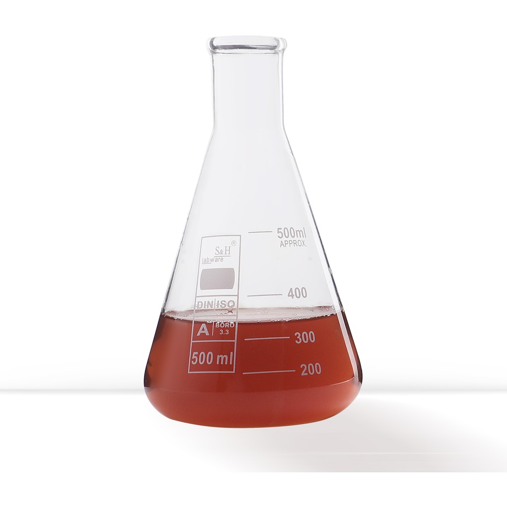 S&H Labware 500 ml Erlen (Dar Boyun) - Şeffaf Okul Malzemeleri Fiyatı