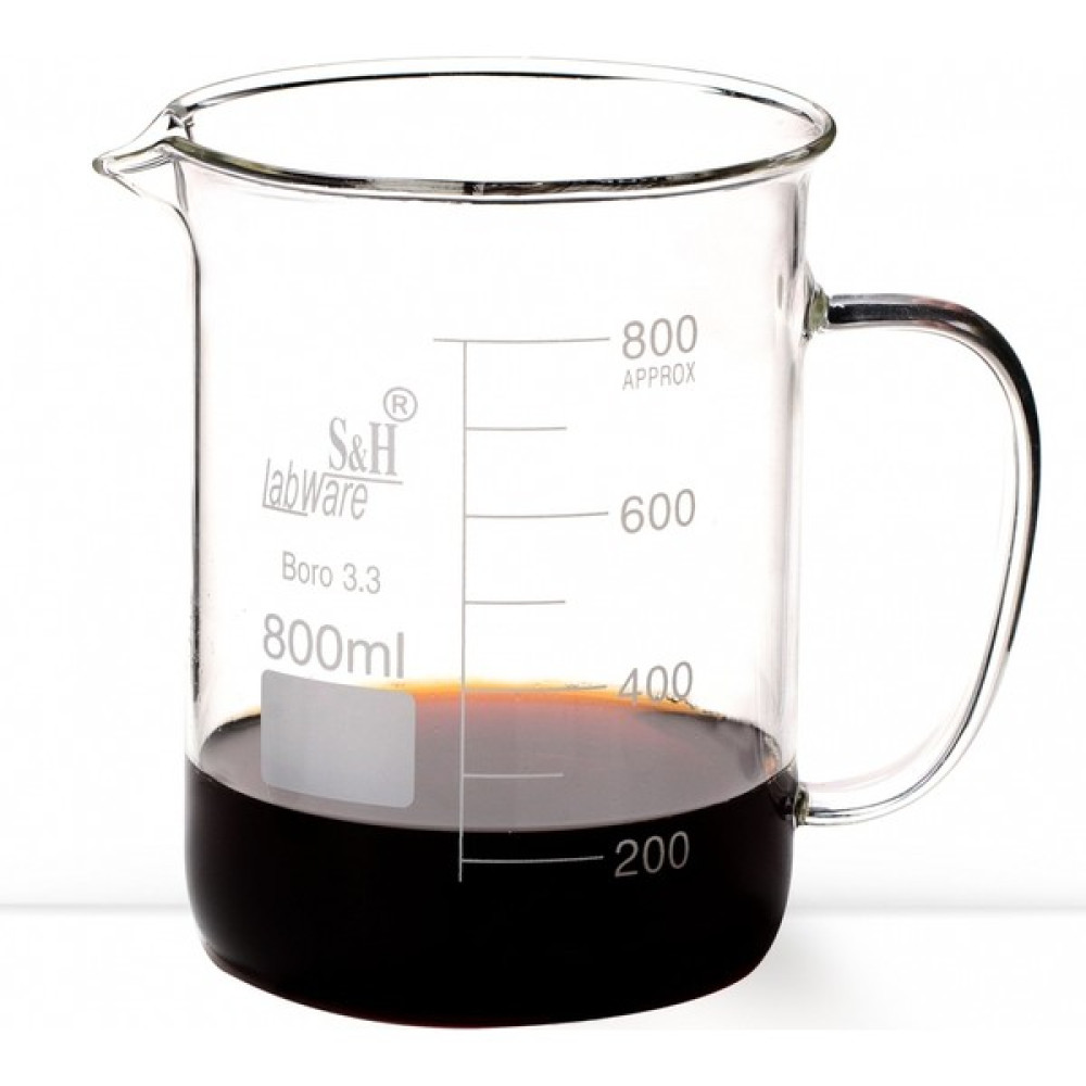 S&H Labware 800 ml Kulplu Beher - Şeffaf Okul Malzemeleri Fiyatı