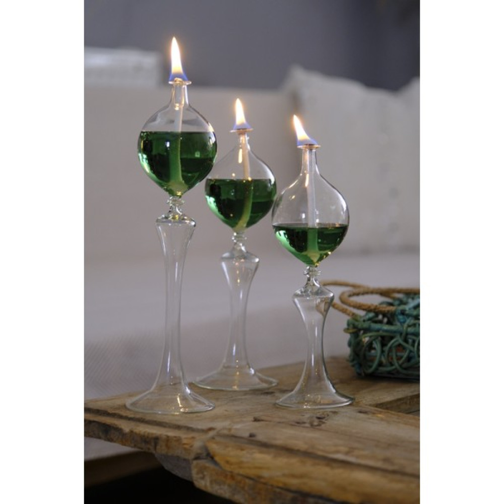 Shabbo Glass Drops Ayaklı Cam Kandıl 3lü Set - Yeşil Şamdan Fiyatı