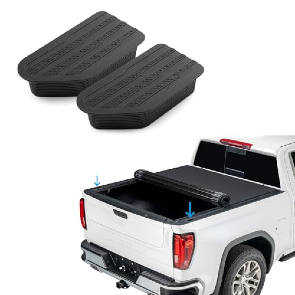 Shademax Stake Pocket Covers Custom Fit for 2019-2024 2025 GMC Sierra and Chevy Silverado Accessories Truck Bed Rail Hole Plugs Stake Pocket Caps Cover (Set of 2)