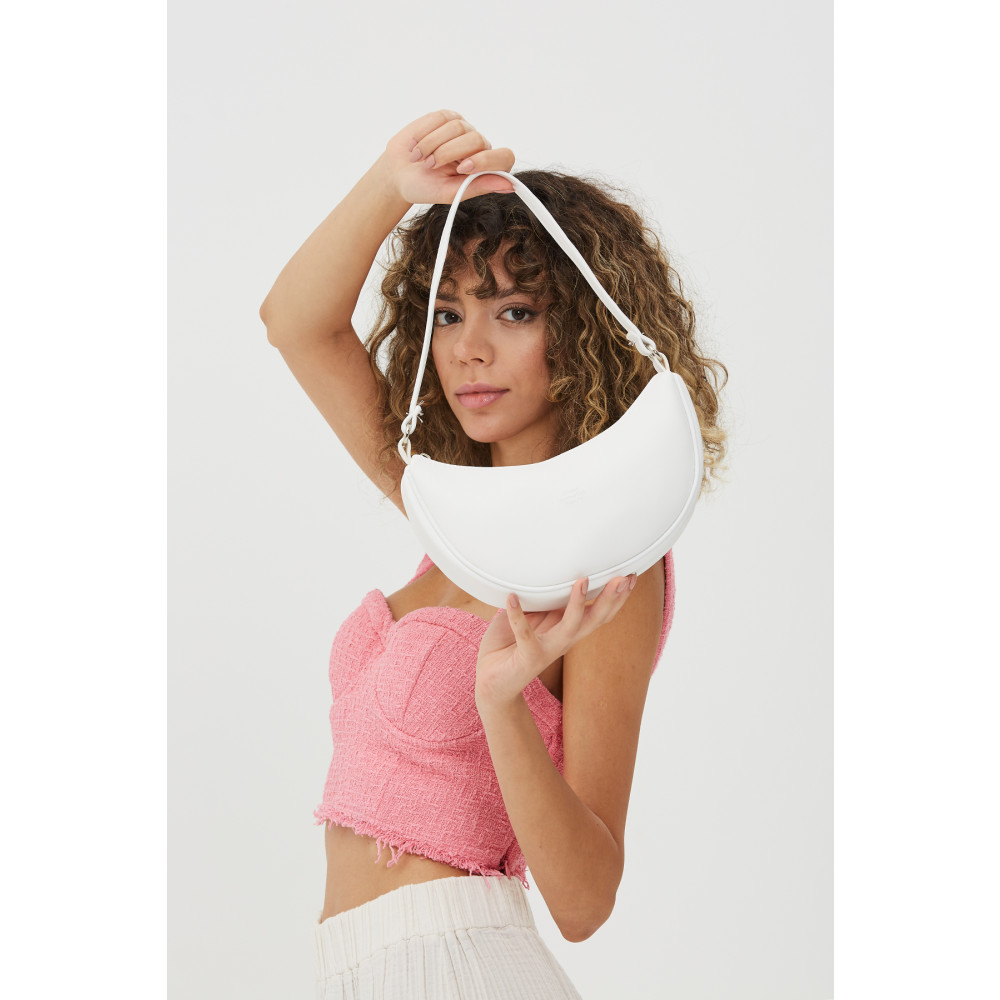 SHAKA Beyaz Shk26 Tek Bölmeli Suni Deri El ve Omuz Çantası U:12 E:26 G:6 cm Unisex Çanta & Cüzdan ve Seyahat Çantaları Fiyatı