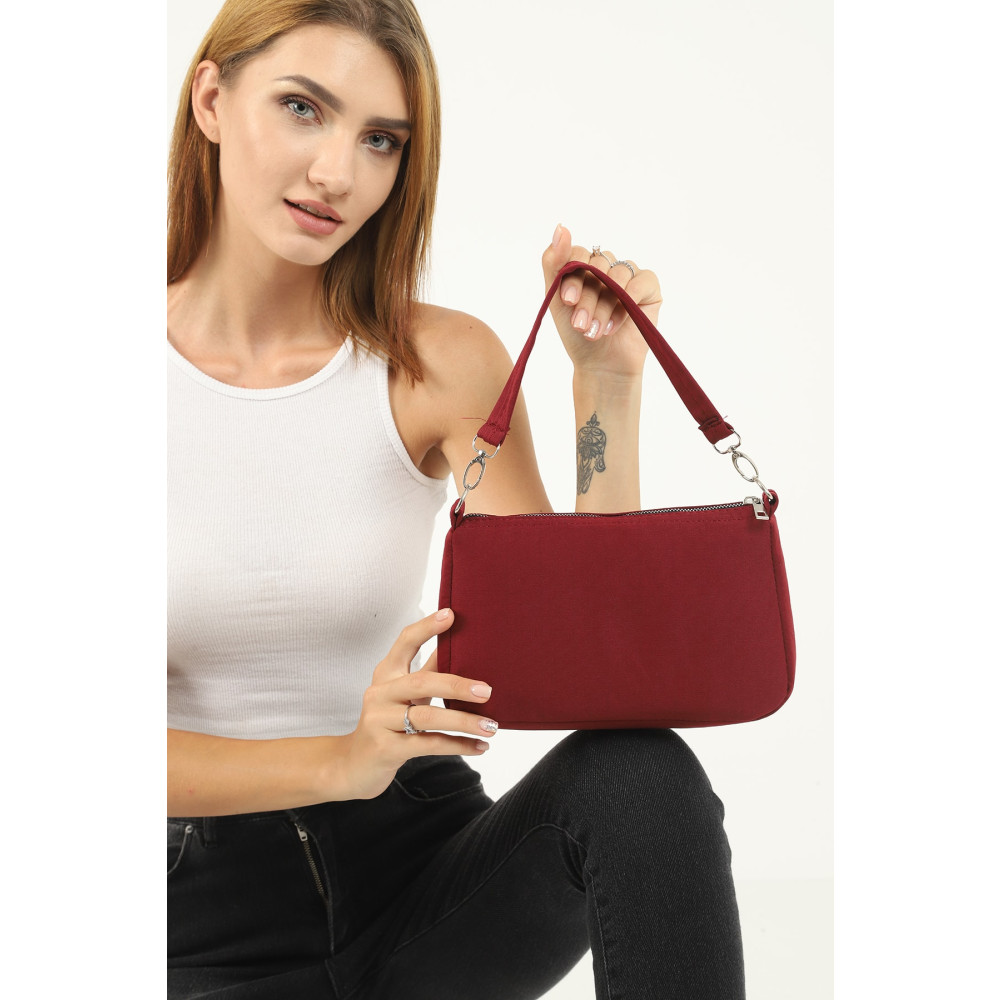 SHAKA Bordo U16 Günlük Spor Kanvas Kumaş Baget Kadın El Ve Omuz Çantası U:23 E:15 G:7 Unisex Çanta & Cüzdan ve Seyahat Çantaları Fiyatı