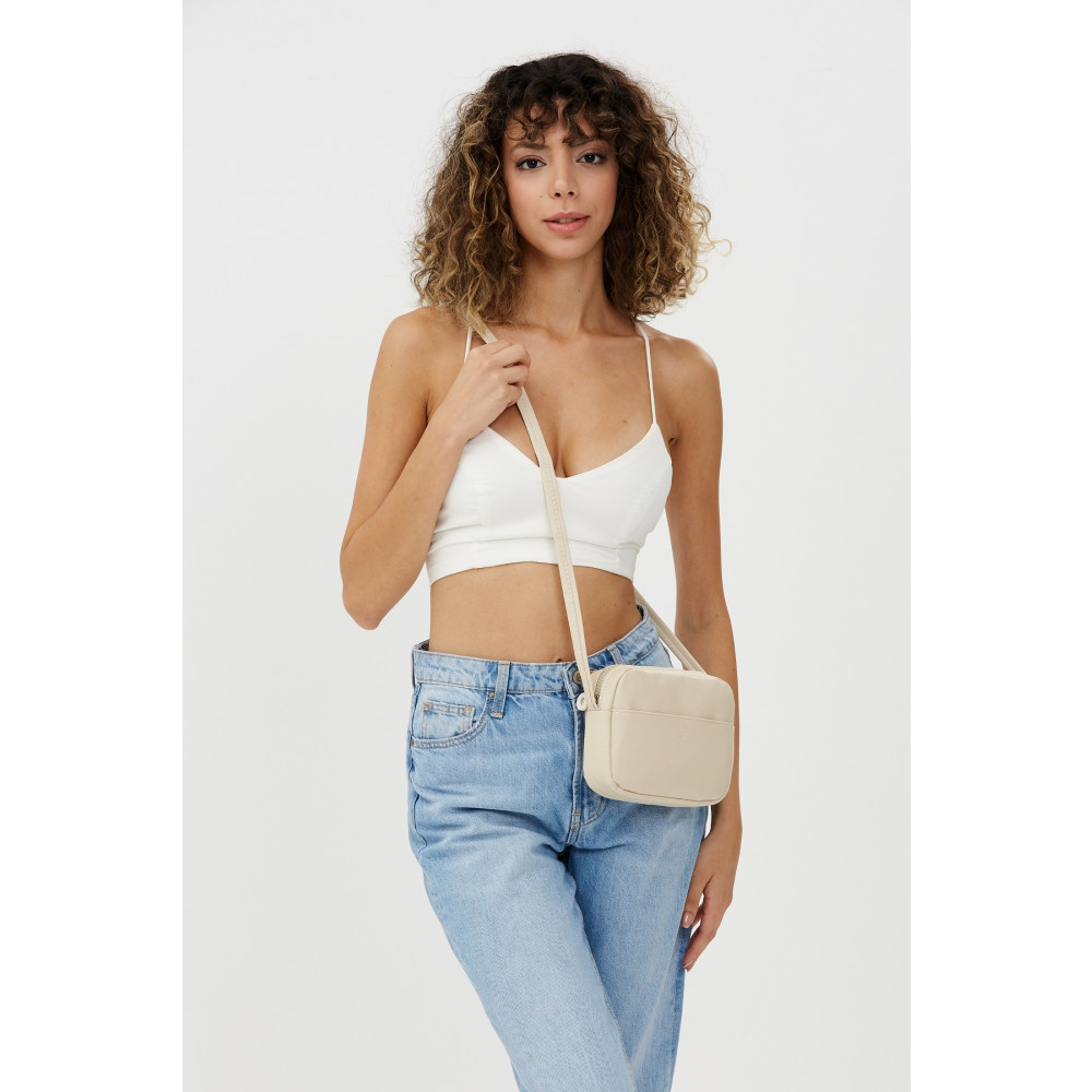 SHAKA Krem Shk22 Tek Fermuar Ön Cepli Ayarlanabilir Çapraz Askılı Kadın Mini Urban Omuz Çantası U:16 E:20 Unisex Çanta & Cüzdan ve Seyahat Çantaları Fiyatı