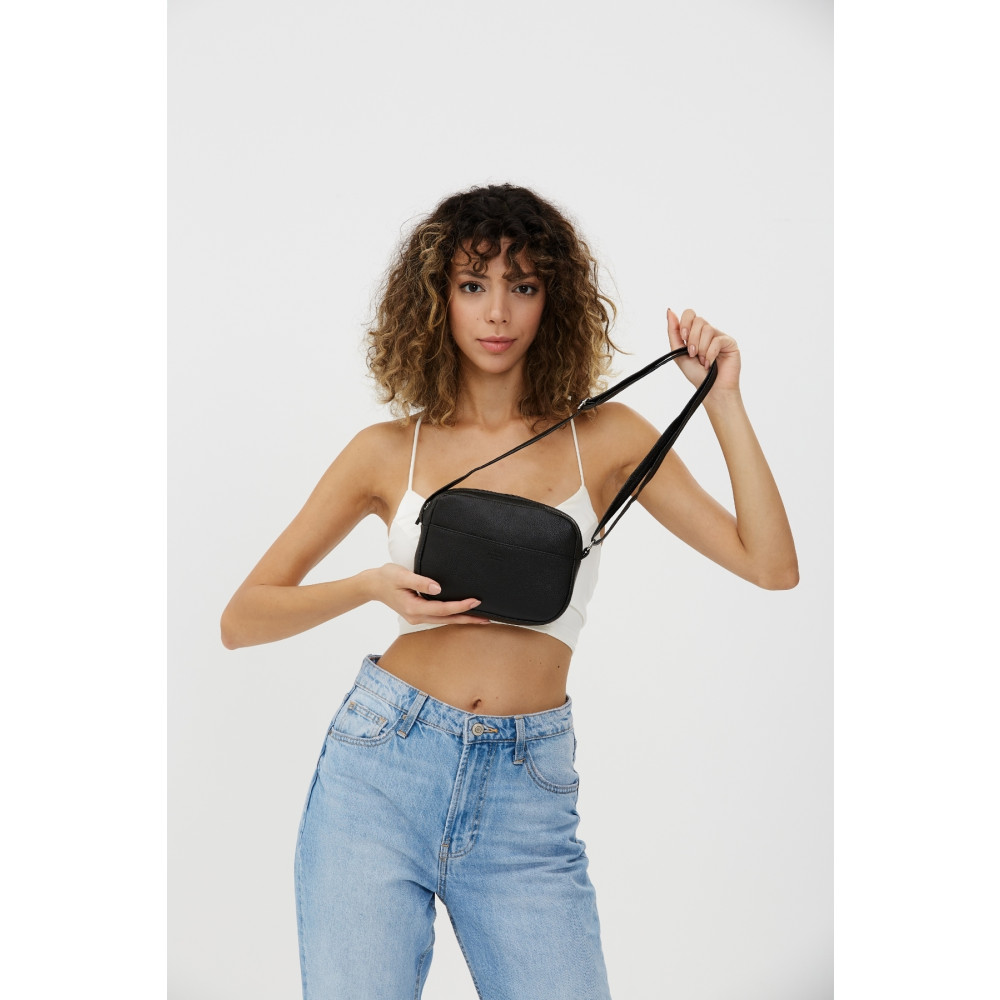 SHAKA Siyah Shk22 Tek Fermuar Ön Cepli Ayarlanabilir Çapraz Askılı Kadın Mini Urban Omuz Çantası U:16 E:20 Unisex Çanta & Cüzdan ve Seyahat Çantaları Fiyatı