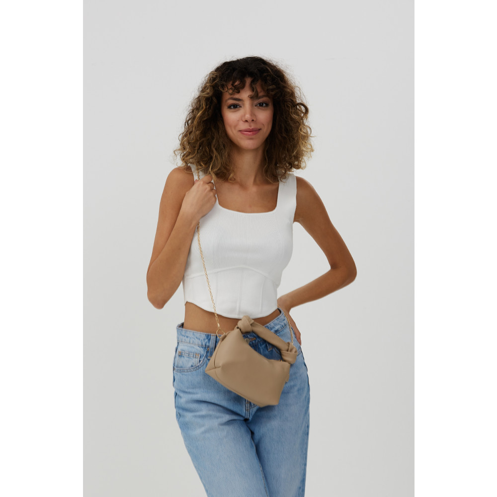 SHAKA Vizon Shk24 Soft Deri Düğüm Detaylı Zincir Askılı El Ve Omuz Çantası U:14 E:22 G:8 Cm Unisex Çanta & Cüzdan ve Seyahat Çantaları Fiyatı