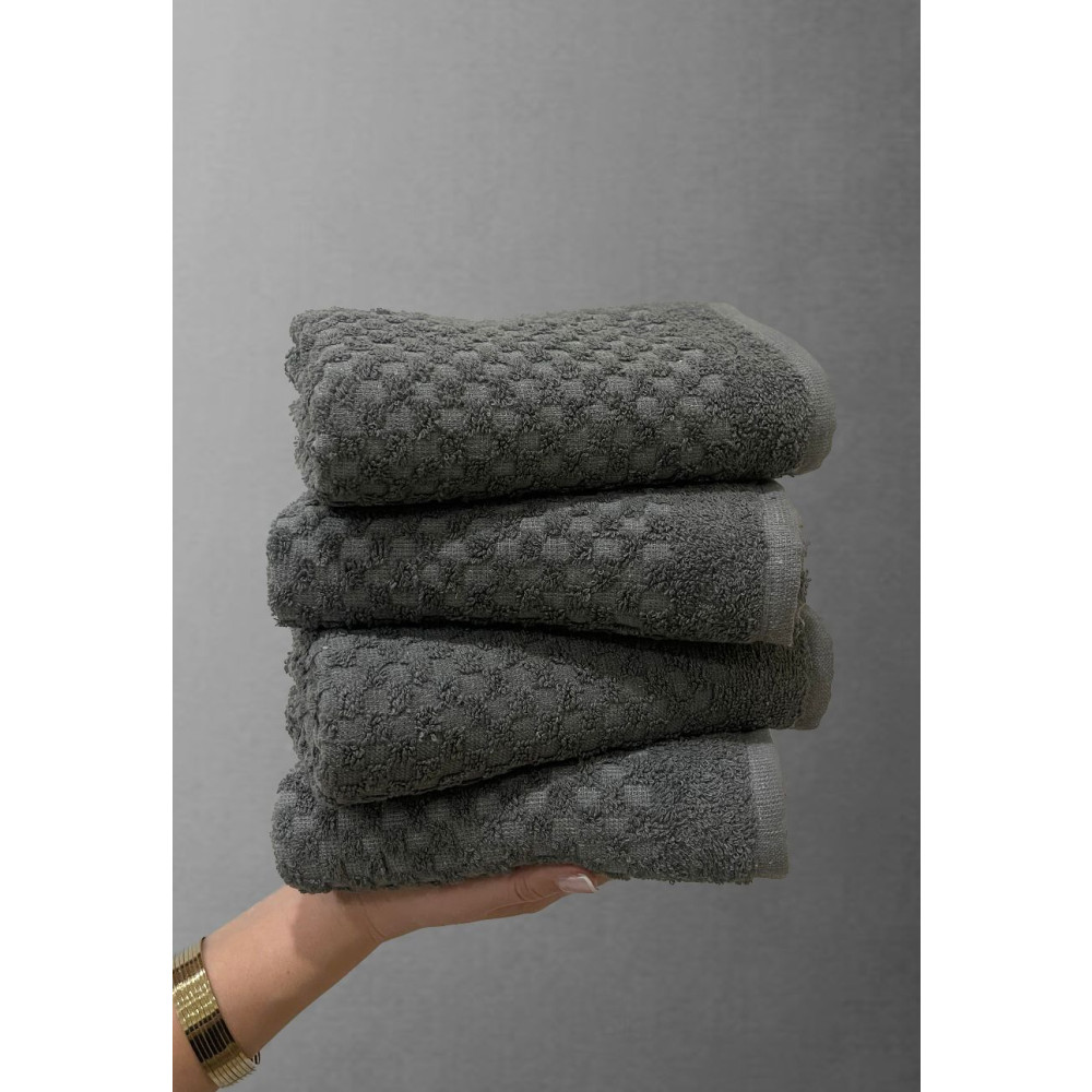 Shal Home %100 Pamuk 4'lü 50 x 90 cm Havlu Seti
