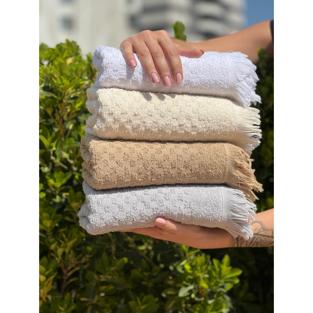 Shal Home 4'lü 50 x 90 Saçaklı El & Yüz Havlu Seti Banyo Havlusu Fiyatı