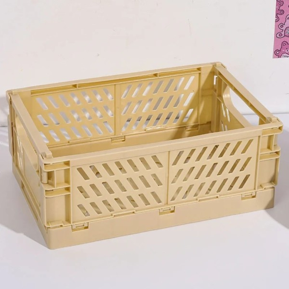 Shanhua Shop Sarı Stil 25,5 x 15 x 9,7 cm 5 Renk Organize Saklama Sepetleri Durumda Katlanır Öğrenci Masaüstü Sepet Bant Kırtasiye Plastik Katlanab... Sepet Fiyatı